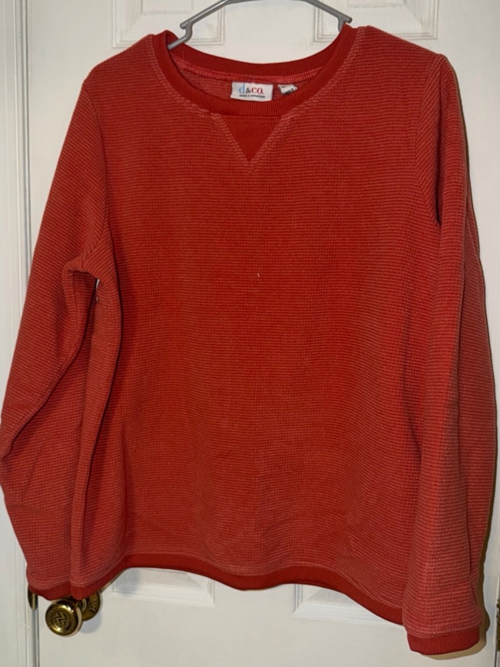 Women’s Denim and company orange red sweater